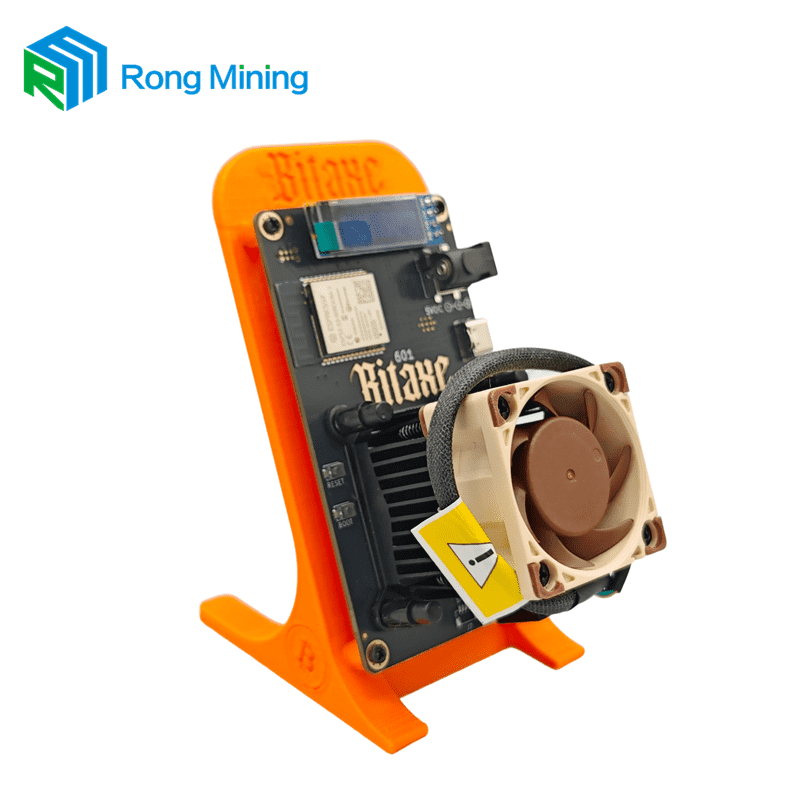 Bitaxe Gamma 601 Solo Miner 1.2th/s 18W BM1370 Cip ASIC dari Antminer S21Pro dengan Kipas Silent dan Bekalan Kuasa BTC Miner